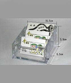 YJ 壓克力名片座 | 名片架 (三格)