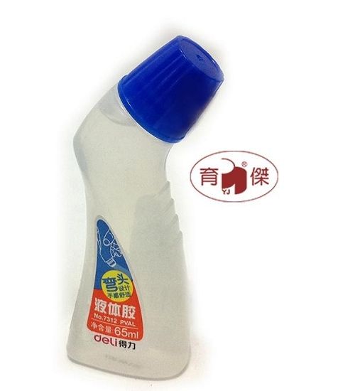 得力 透明膠水No.7312 強粘型 PVAL液體膠 65mL